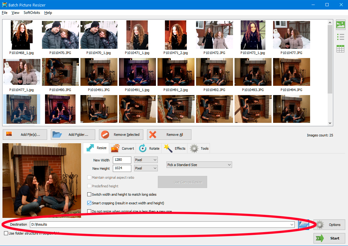 保存先フォルダーを選択する. 保存先フォルダーを選択する.