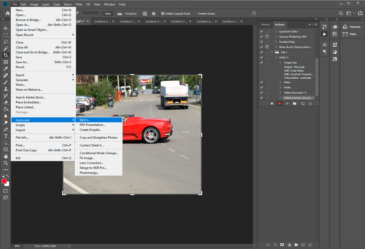 Adobe Photoshopで複数の画像を一括切り抜き. Adobe Photoshopで複数の画像を一括切り抜き.