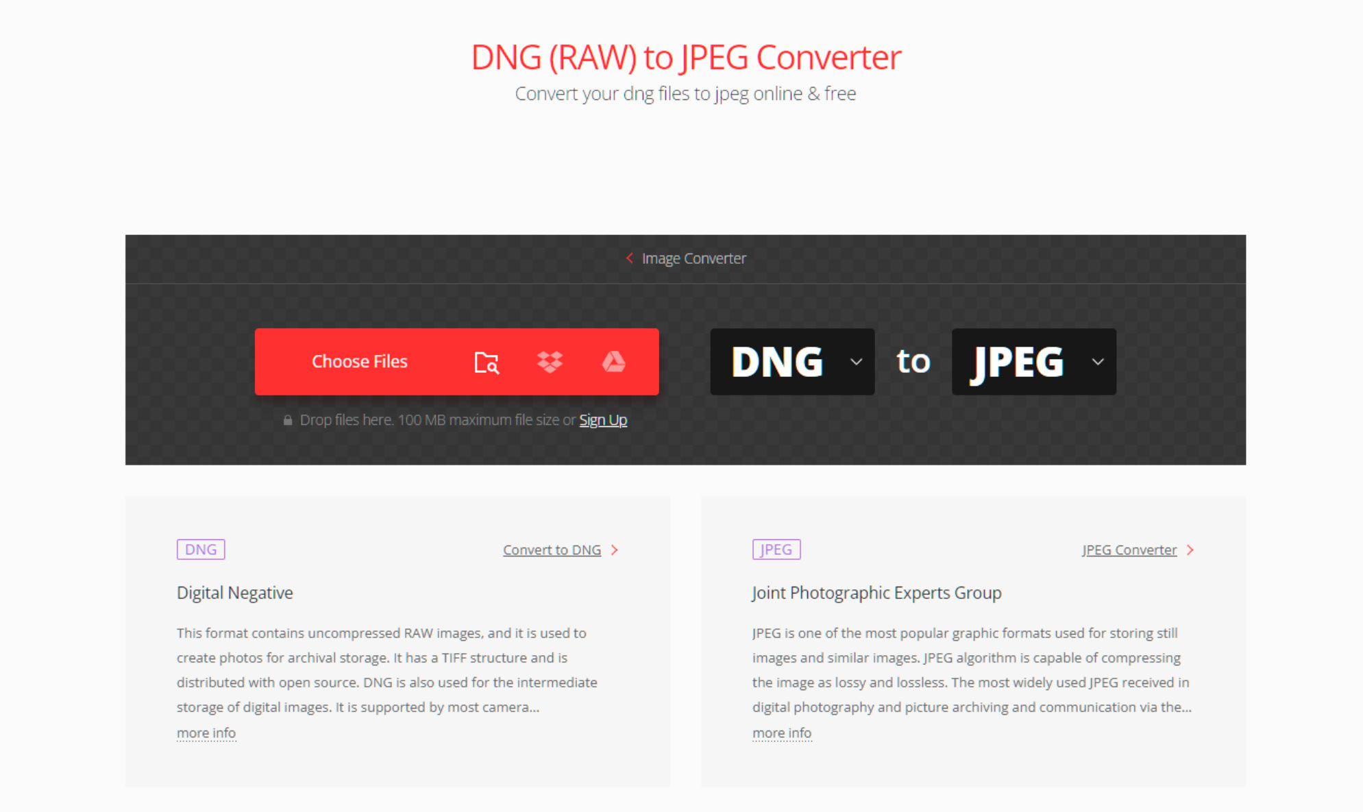 FREE DNG to JPEG Converterアプリ..
