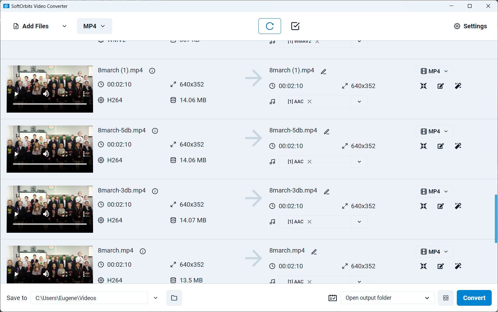 SoftOrbits Video Converter スクリーンショット.