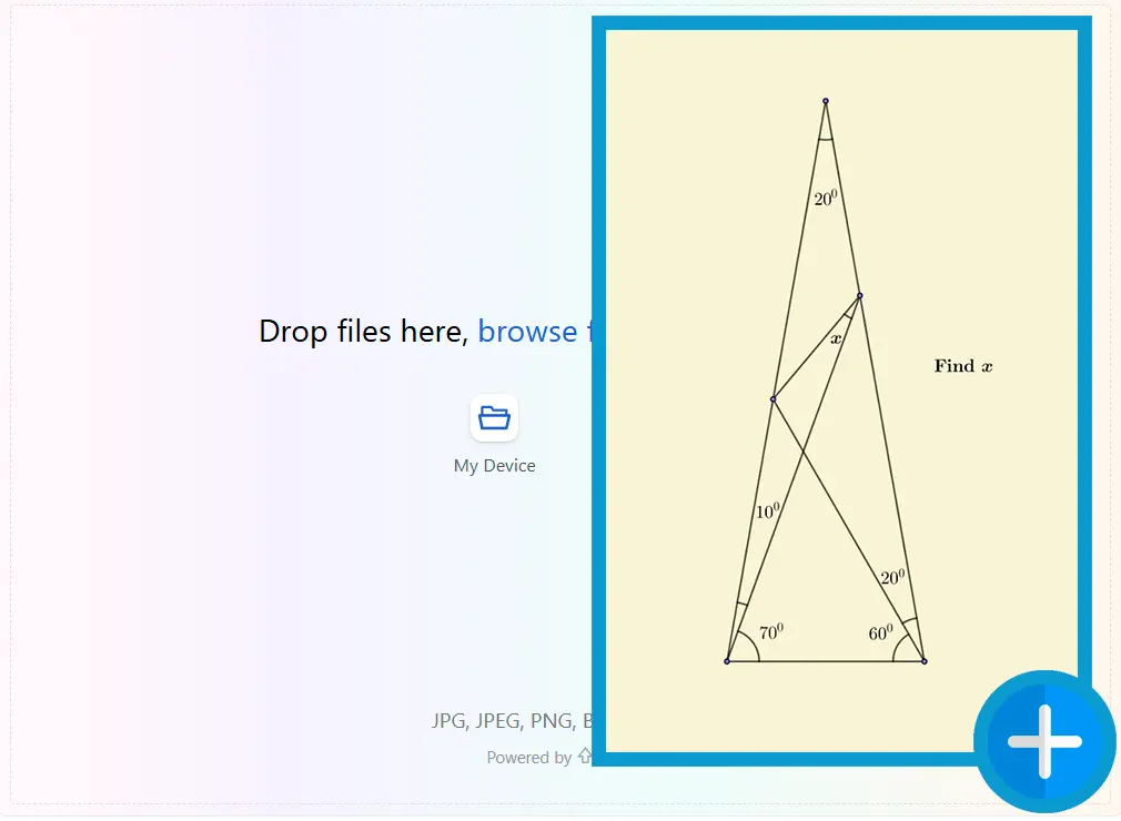 問題画像をアップロードする.