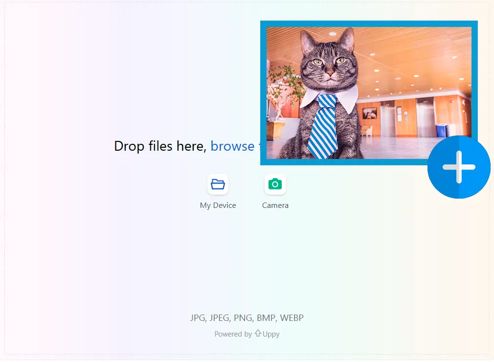 最初のフレームをアップロード.