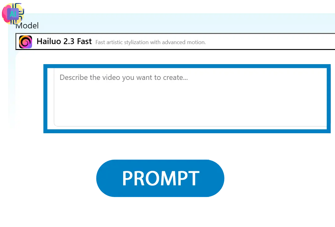 プロンプトを入力.