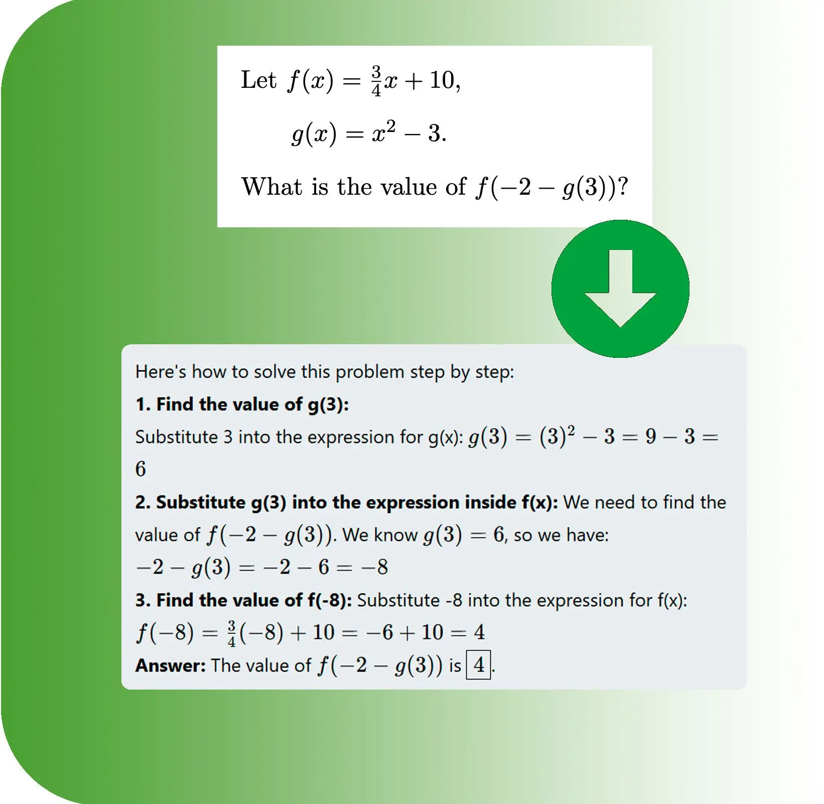 段階的な数学ソルバー.