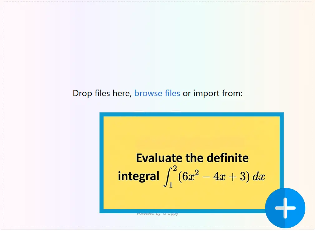問題の写真をアップロード.