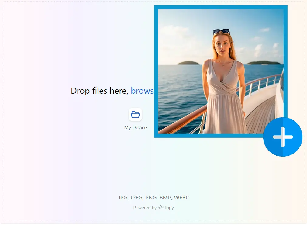 リファレンス画像をアップロード.