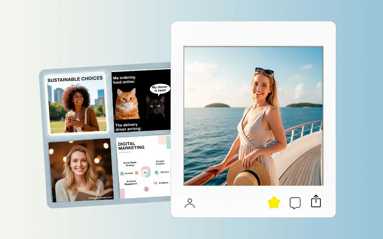 想像できるあらゆるものを創造: ソーシャルメディアコンテンツの作成.