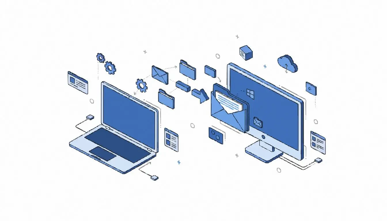 メールの一部だけではなく、メールボックス全体を新しいPCに移行します.