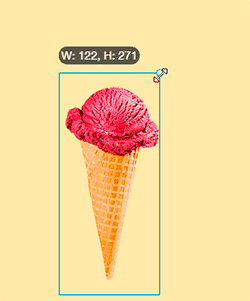 アニメーションのサイズを変更する