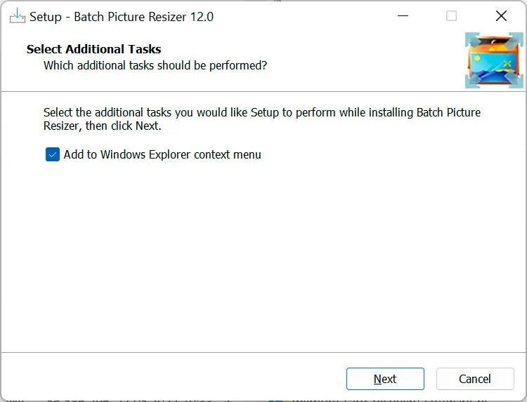 バッチ画像リサイザーのダウンロードとインストール.