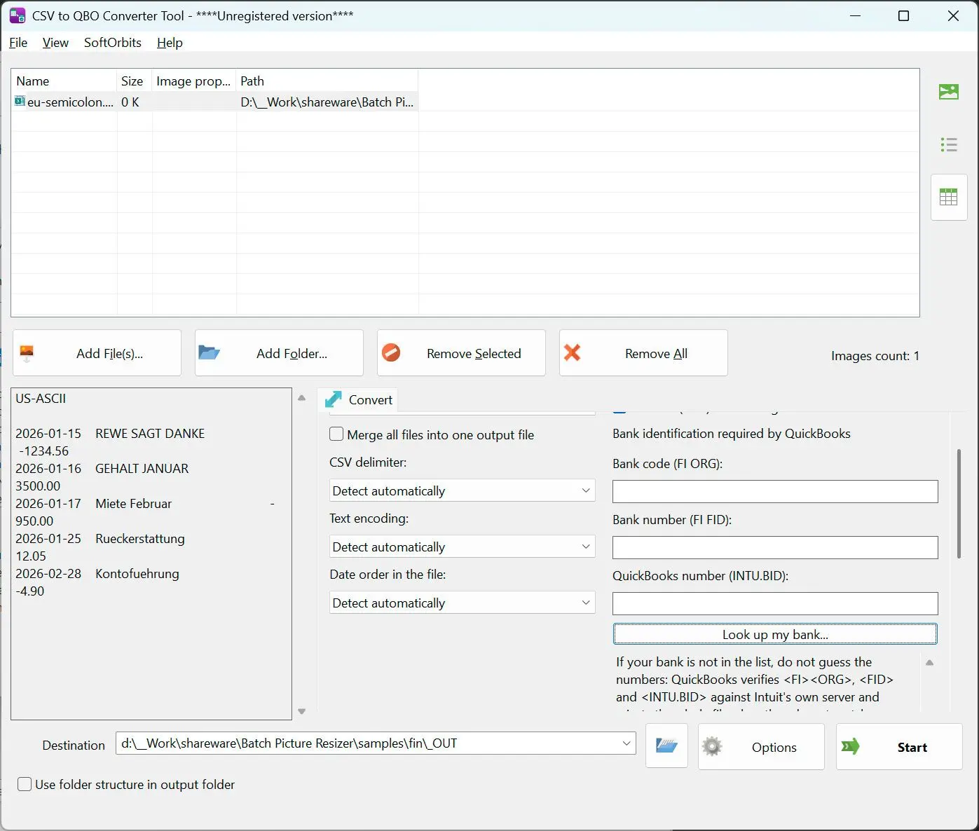 CSV to PDF Converter スクリーンショット.