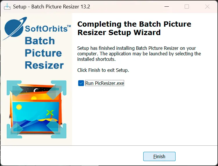 Batch Picture Resizerをダウンロード.