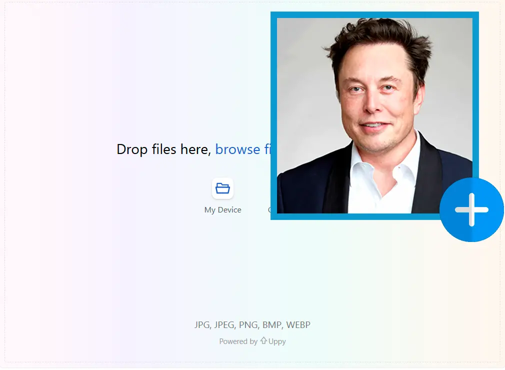 ソース画像をアップロード.