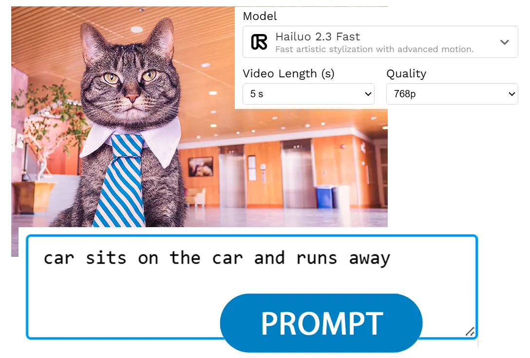 プロンプトと設定を入力.