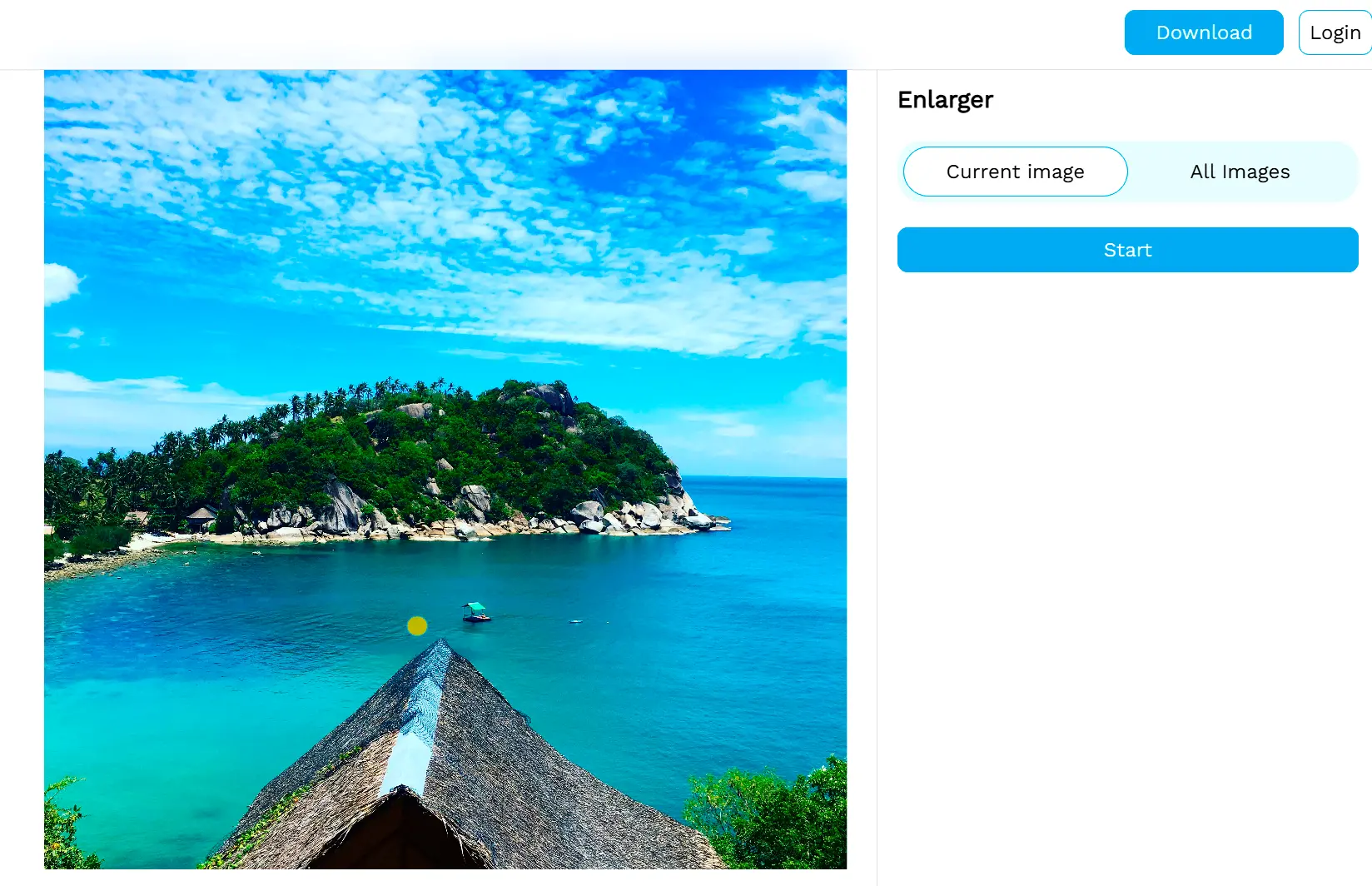 アップスケールボタンをクリック.