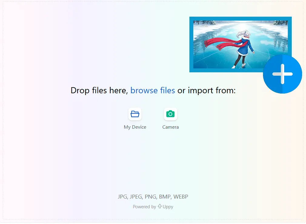 開始フレームをアップロード.