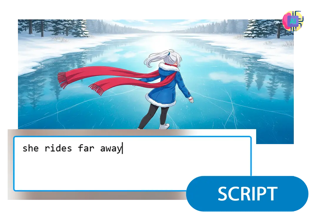 アニメーションスクリプトを入力.