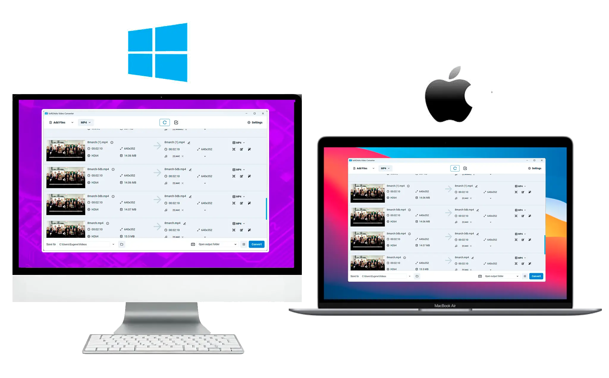 Windows PCまたはMac用のソフトウェアダウンロード.