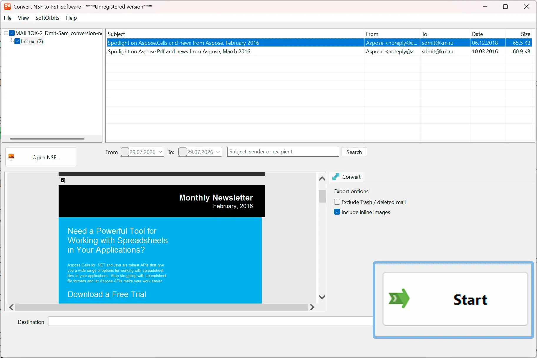 PSTを作成し、Outlookで開く.