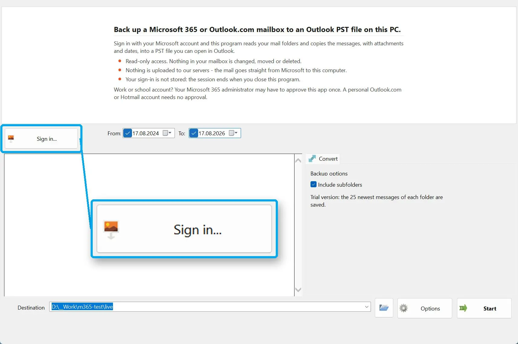 Microsoft でサインイン.
