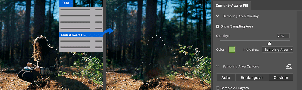 photoshopで透かしを除去する